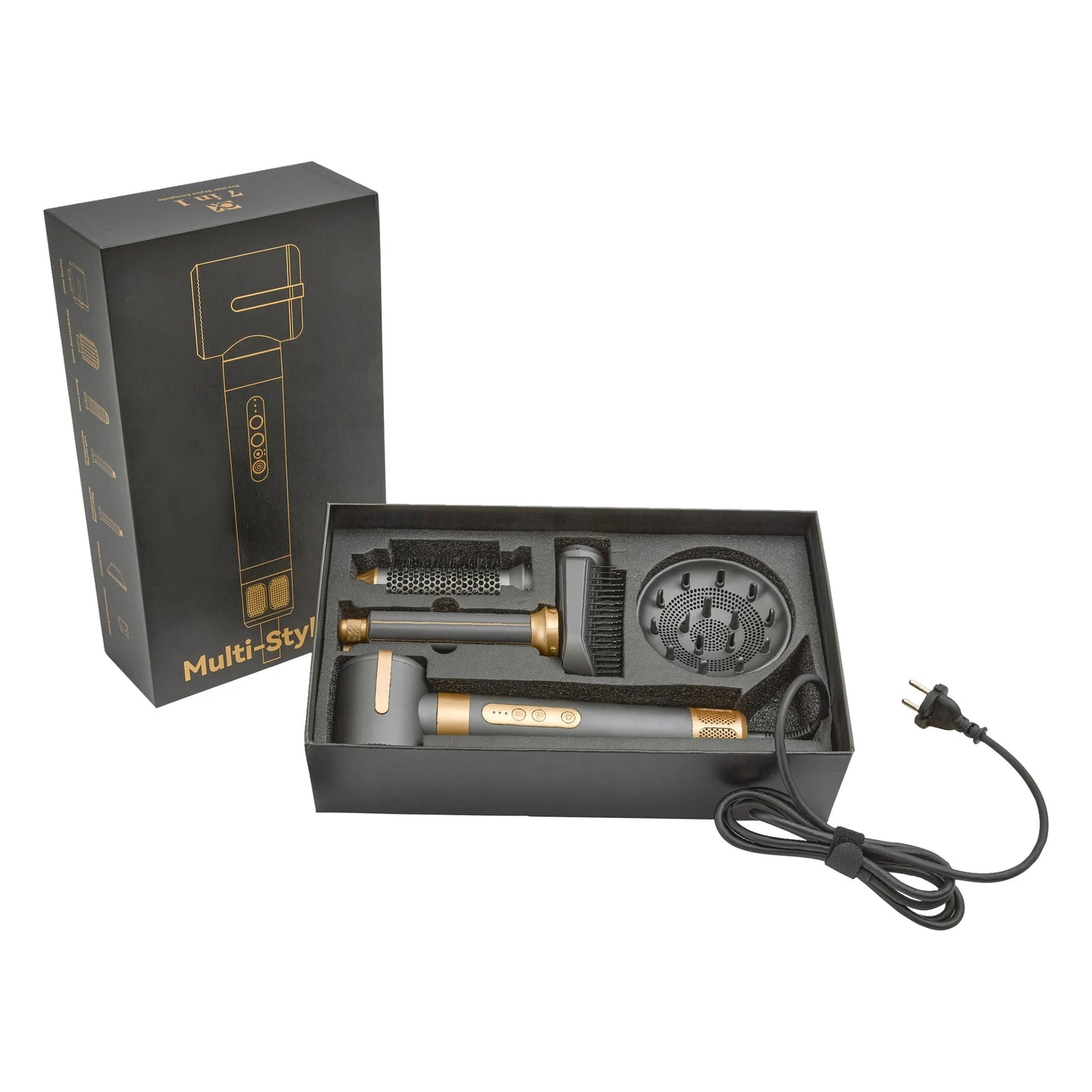 Bright Airwrap multistyler och hårfön Straight+Wavy 6-i-1